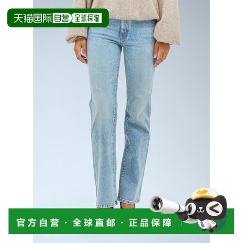 1h可退 香港直邮KHAITE 女士 Danielle 牛仔裤 1032096 blue蓝色