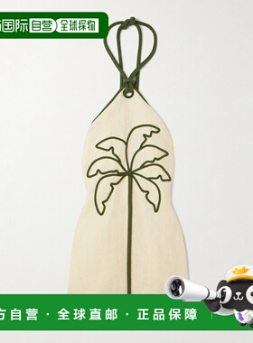 1h可退 香港直邮FARM RIO 女士 嵌花亚麻挂脖迷你连衣裙 344850L0