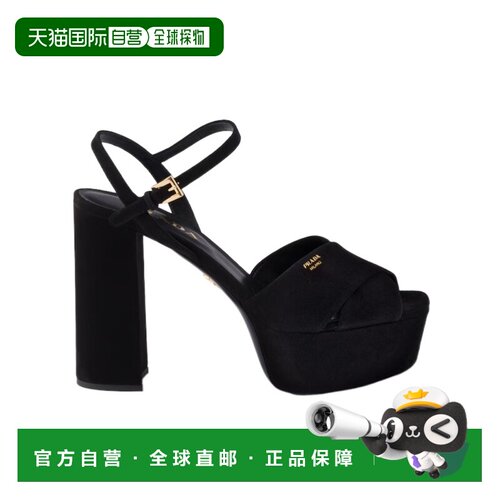 Prada 粗跟高跟凉鞋 1XP75B008F115厚底鞋 【付后1h可退】