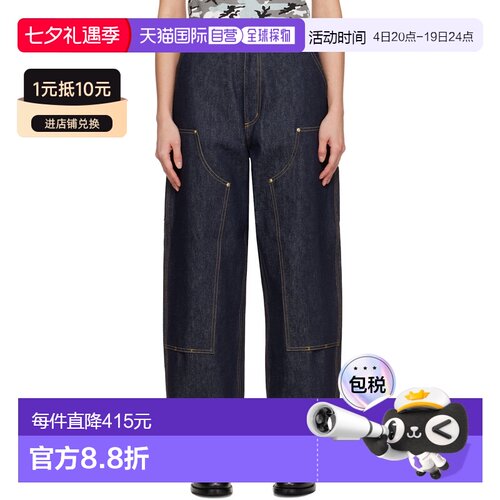 1h可退 香港直邮CARHARTT WIP 女士 蓝色 Brandon Double Knee 牛