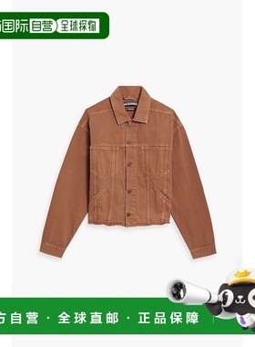 1h可退 香港直邮Jacquemus 男士 De Nîmes Criollo 磨破牛仔布夹