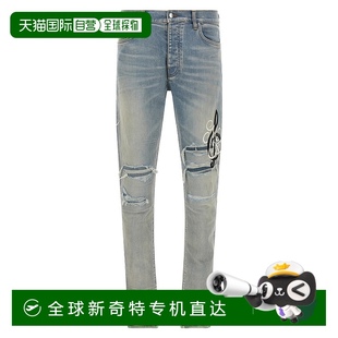 香港直邮AMIRI Music 1h可退 男士 AMDNSY1139ANTI Note 牛仔裤
