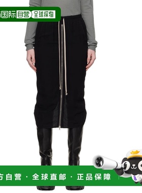 香港直邮rick owens 瑞克 欧文斯 女士 黑色 Temple Zipped Short