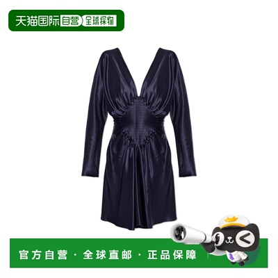 香港直邮VERSACE 女士连衣裙 10246321A055281UI40 CO 黑色 长袖