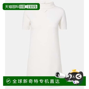 徽标初剪羊毛迷你连衣裙 1h可退 香港直邮Prada 普拉达 女士