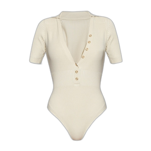 香港直邮Jacquemus 'YAUCO' 有领紧身连体衣 211KN109-2040性感