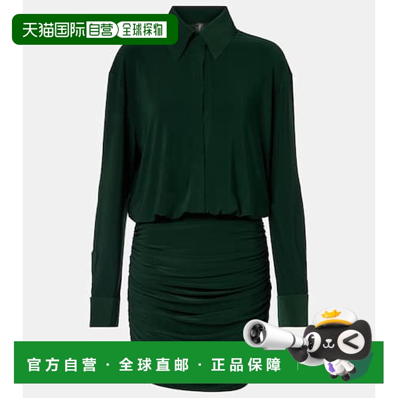 香港直邮NORMA KAMALI 诺玛 卡玛丽 女士 褶皱迷你连衣裙