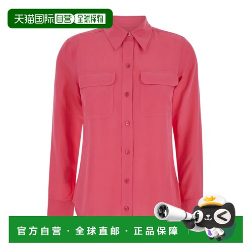 香港直邮EQUIPMENT 女士通勤长袖衬衫 Q23E231RASPBERRYSOBRETRED
