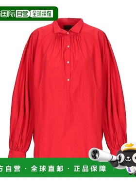 香港直邮NILI LOTAN 女士 Blouses 纯色衬衫 red红色 舒适时尚