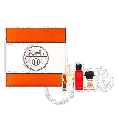 欧洲直邮爱马仕 淡香水礼盒4件套迷你香水套盒Q版香水丝巾尼正品