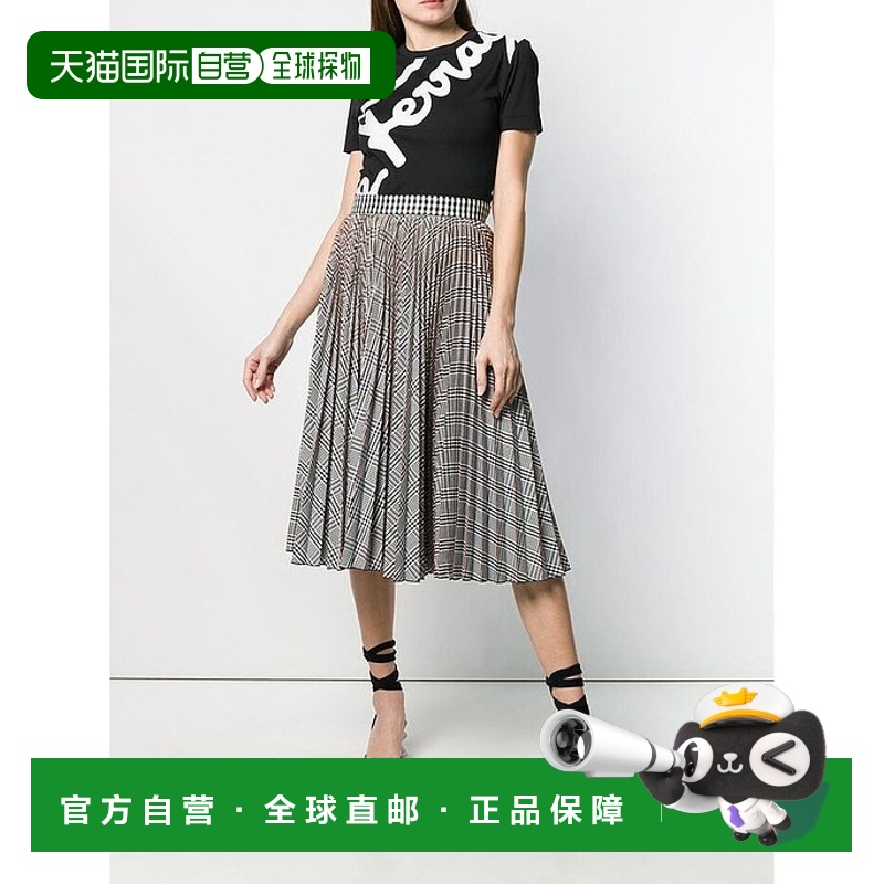 香港直邮Salvatore Ferragamo 黑色徽标印花T恤 11D4640708863