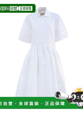 香港直邮Jil Sander 短袖连衣裙 J02CT0466J45002收腰