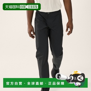欧洲直邮ARC 黑色涤纶运动裤 TERYX GAMMA男士 始祖鸟 自营1h可退