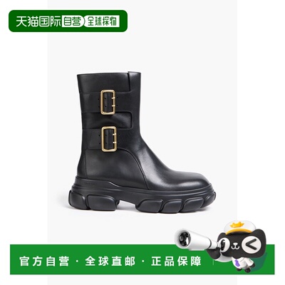 香港直邮Simkhai 女士 Sid 搭扣皮质短靴 523S001LEABLACK