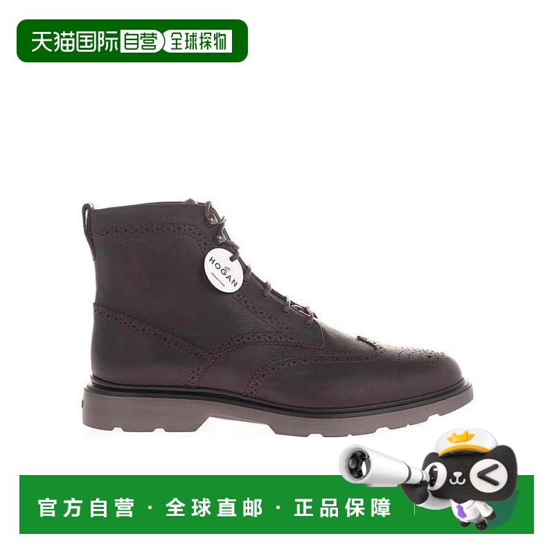 香港直邮Hogan 圆头靴子 HXM3930DC70O3RS807
