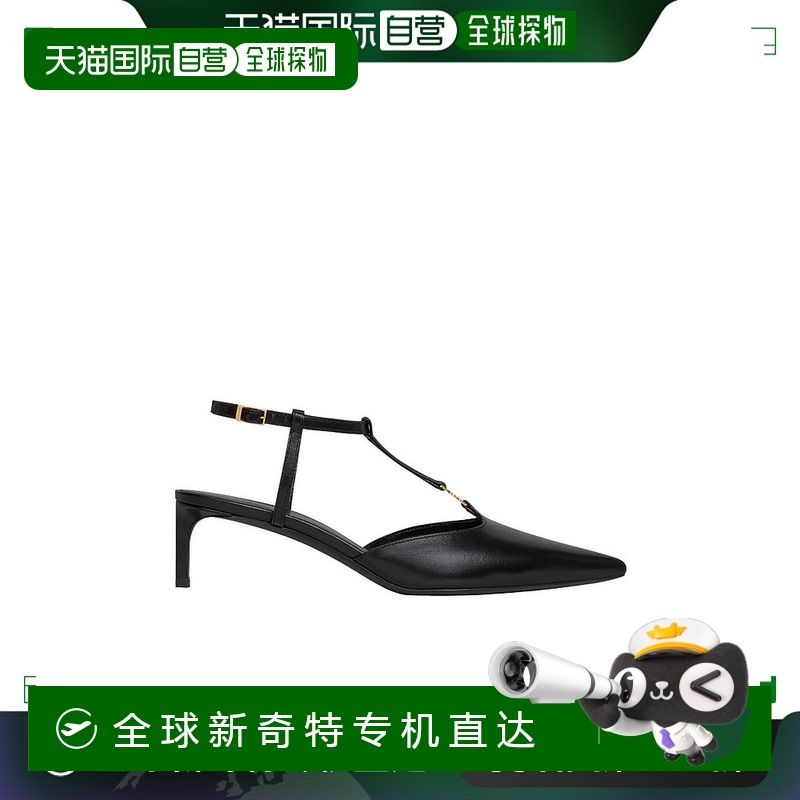 香港直邮CELINE 24FW Triomphe T字带高跟鞋 Women金色尖头