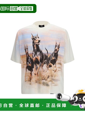 香港直邮Represent 男士 Western Dobermans T恤 MLM100665FLATWH