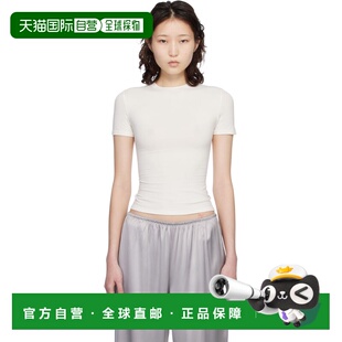 1h可退 香港直邮SKIMS 女士 灰白色 Cotton Jersey T 恤 APTSH063