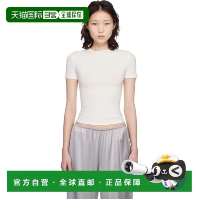 1h可退 香港直邮SKIMS 女士 灰白色 Cotton Jersey T 恤 APTSH063