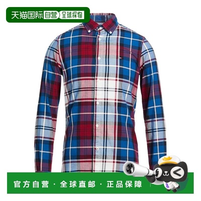 1h可退 香港直邮Tommy Hilfiger 汤米 希尔费格 男士 格纹衬衫