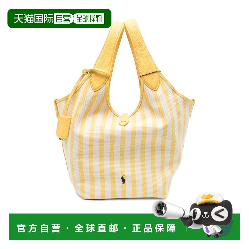 1h可退 香港直邮polo ralph lauren 女士 条纹手提包 26SS,箱包皮具/热销女包/男包,通用款女包,淘宝优惠券,粉丝福利购,淘宝优惠卷