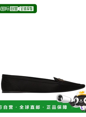 香港直邮Saint Laurent POPPY 缎面绉布芭蕾舞鞋 8192169QAB1单鞋