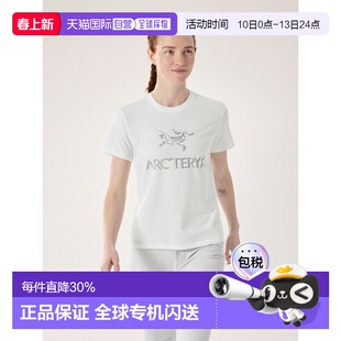 欧洲直邮arc'teryx始祖鸟 Arc'Word女士纯棉修身T恤短袖新款