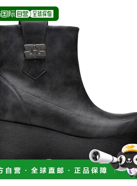 1h可退 香港直邮GANNI 甘尼 女士 灰色 Kat Low 踝靴 S3222短靴