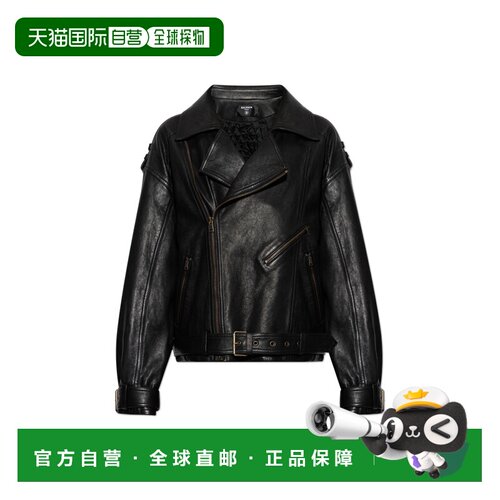 1h可退 香港直邮BALMAIN 男士皮衣 GH0TD595LE370PA SS2026 黑色