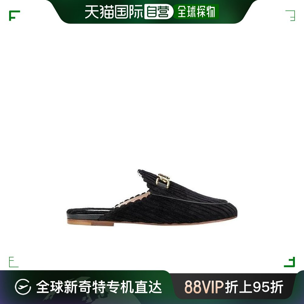 香港直邮TOD'S托德斯女士 logo丝绒穆勒鞋 XW79A0Z540JOF