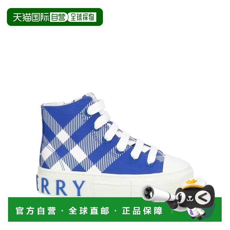 香港直邮Burberry 巴宝莉 男童 帆布运动鞋童鞋 blue蓝色 舒适时,童鞋/婴儿鞋/亲子鞋,运动鞋,淘宝优惠券,粉丝福利购,淘宝优惠卷