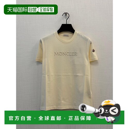 1h可退 香港直邮Moncler/盟可睐 女士 圆领短袖T恤 crov