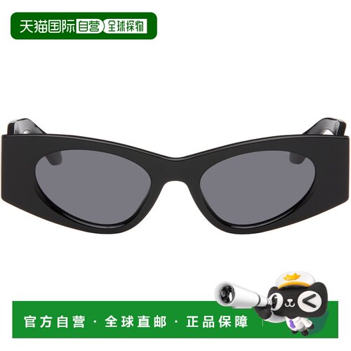 香港直邮alaia 女士 ALAÏA 黑色太阳镜 AA0075S001BLA