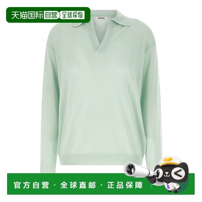 香港直邮AURALEE 女士 真丝羊绒毛衣 A25SP04SCWHITEGREEN
