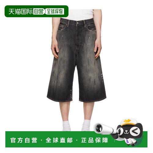 香港直邮ACNE STUDIOS 男士短裤 CE0079900 AW2026 黑色 多口袋牛