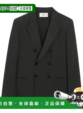 1h可退 香港直邮Ami Paris 长袖西装外套 HBV006WV0066.