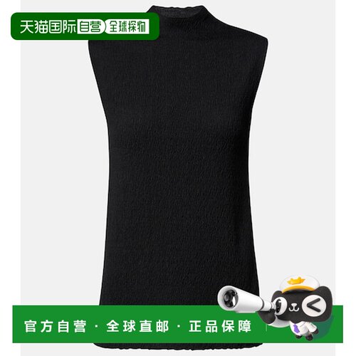 香港直邮The Row 女士 Oakson 针织真丝上衣 black黑色 舒适时尚