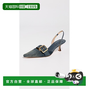 1h可退 香港直邮Coach 蔻驰 女士 Margot Loved 牛仔布露跟高跟鞋