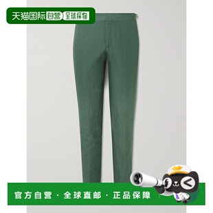 香港直邮1h可退 Orlebar Brown 男士 Griffon 锥形亚麻裤子 28075