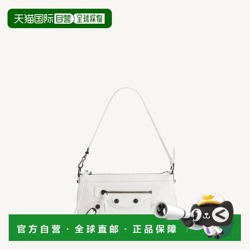 自营欧洲直邮Balenciaga巴黎世家 Le City女士白色色皮革肩背包