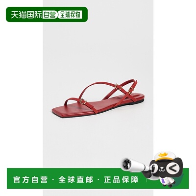 香港直邮Simkhai 女士 'Carey' 绒面革带缠平底凉鞋单鞋