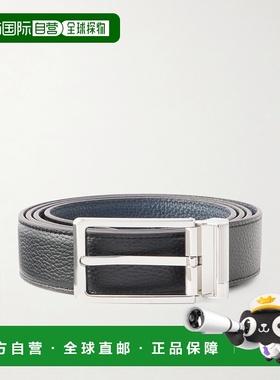 香港直邮Dunhill 登喜路 男士 3cm 全粒面皮带腰带 DU24F4T22POBL