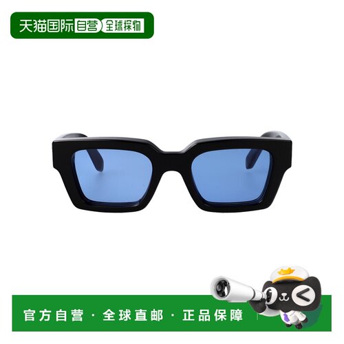 香港直邮off-white 女士 光泽黑色醋纤太阳眼镜 OW10221037