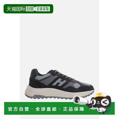 香港直邮Hogan 男士 Hyperlight 绒面革布织运动鞋(and technical