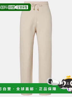 香港直邮Loro Piana 诺悠翩雅 女士 Viera 棉质真丝混纺锥形长裤