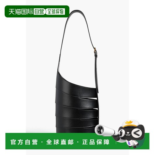 1h可退 香港直邮alaia 女士 徽标单肩包 AA1S06020CA223 black黑