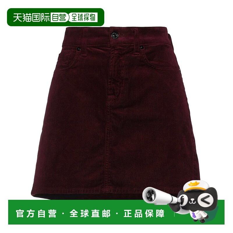 香港直邮7 For All Mankind 赛文 弗奥曼德 女士 迷你半身裙a字裙