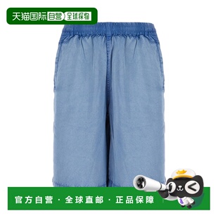 牛仔蓝色粘胶纤维百慕大短裤 男士 A237740J 迪赛 香港直邮Diesel