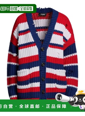 1h可退 香港直邮Dsquared2 二次方 女士 针织开衫 blue蓝色 舒适