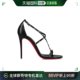 1220801_ Louboutin 黑色铆钉凉鞋 香港直邮Christian